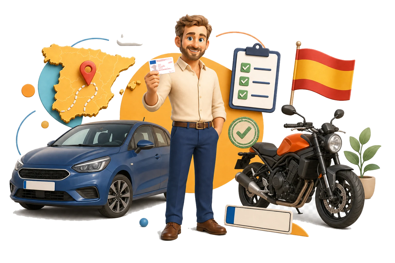 Самостоятельный ввоз автомобиля в Испанию